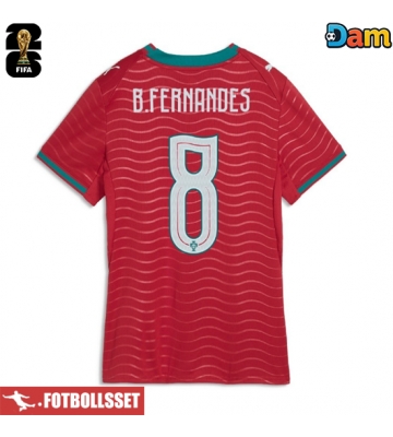 Portugal Bruno Fernandes #8 Hemmatröja Dam VM 2026 Kortärmad